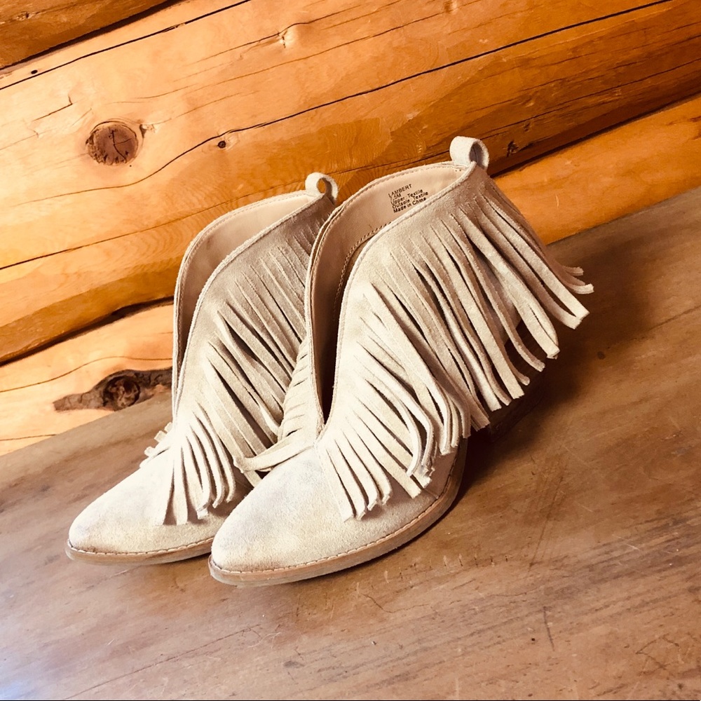 Coconuts by Matisse Lambert fringe booties